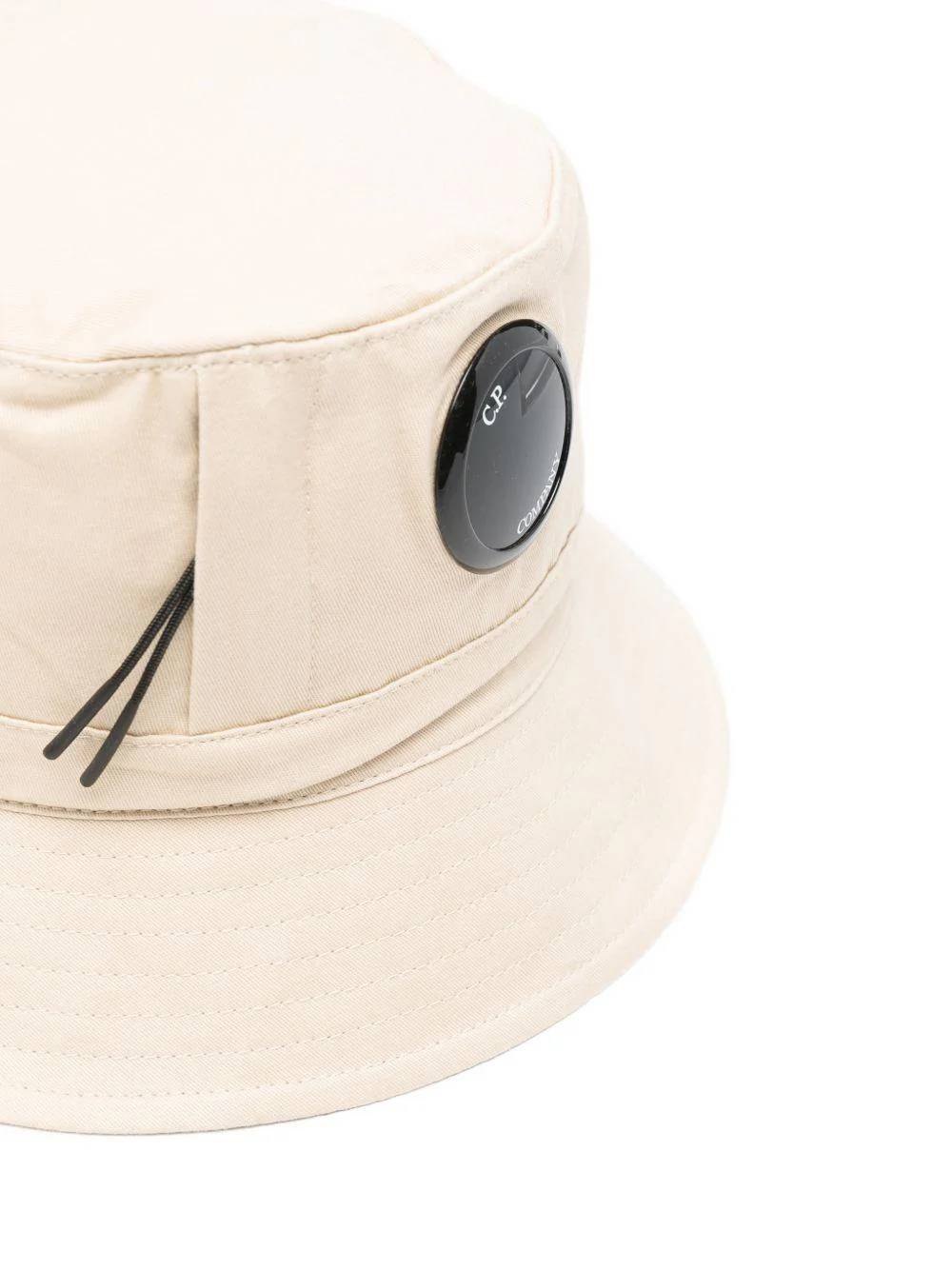 Cappello da pescatore per bambino C.P. Company Kids beige con visiera - Image 3