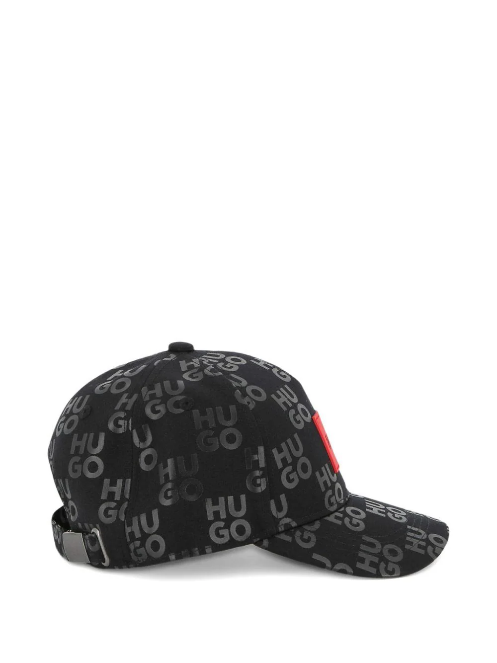 Cappello per bambino Hugo Kids nero con dettaglio con logo in gomma - Image 3