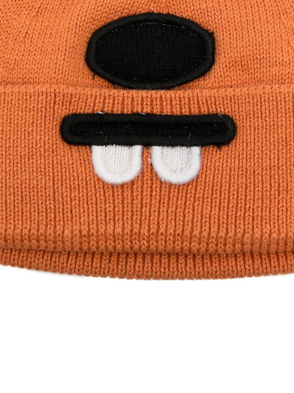 Cappello per neonati Stella McCartney Kids arancione lavorato a maglia con dettagli sulle orecchie - Image 3