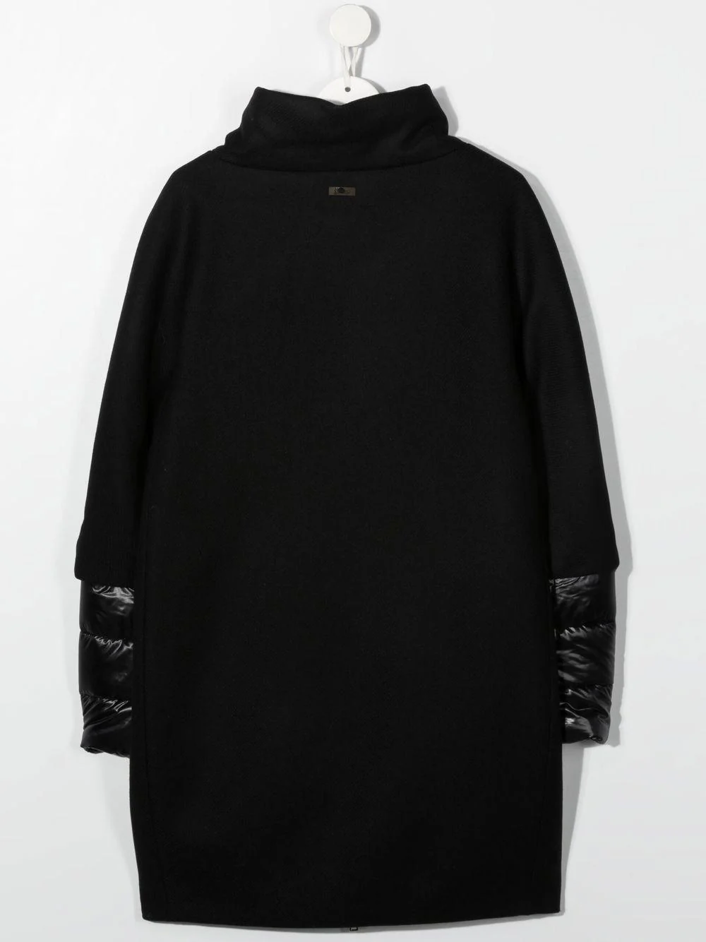 Cappotto per bambina Herno Kids nero con design imbottito - Image 2