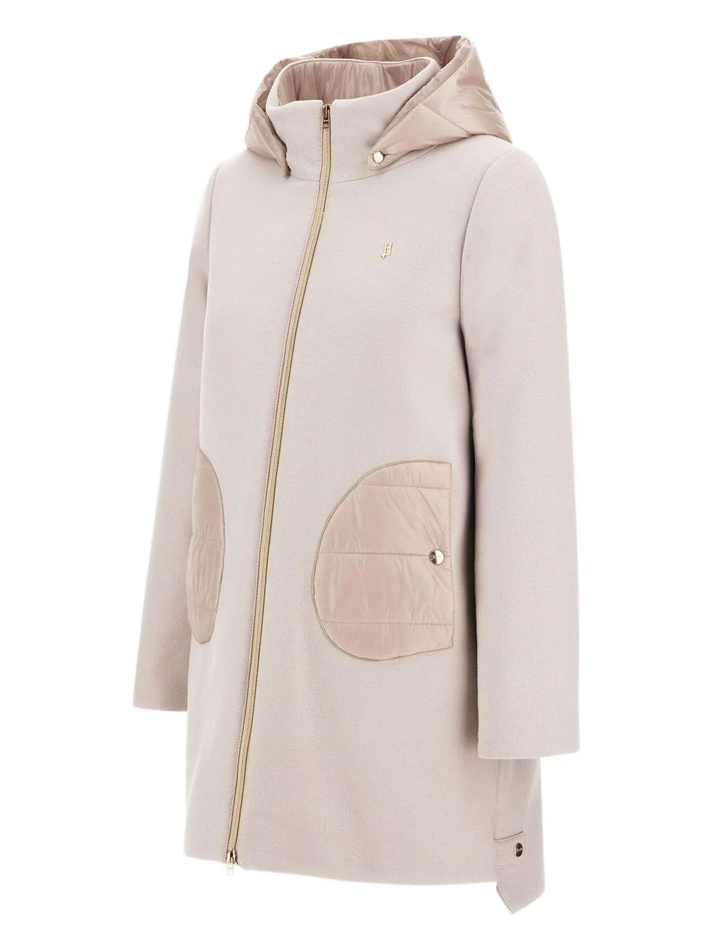 Cappotto per bambina Herno Kids rosa con cappuccio - Image 2