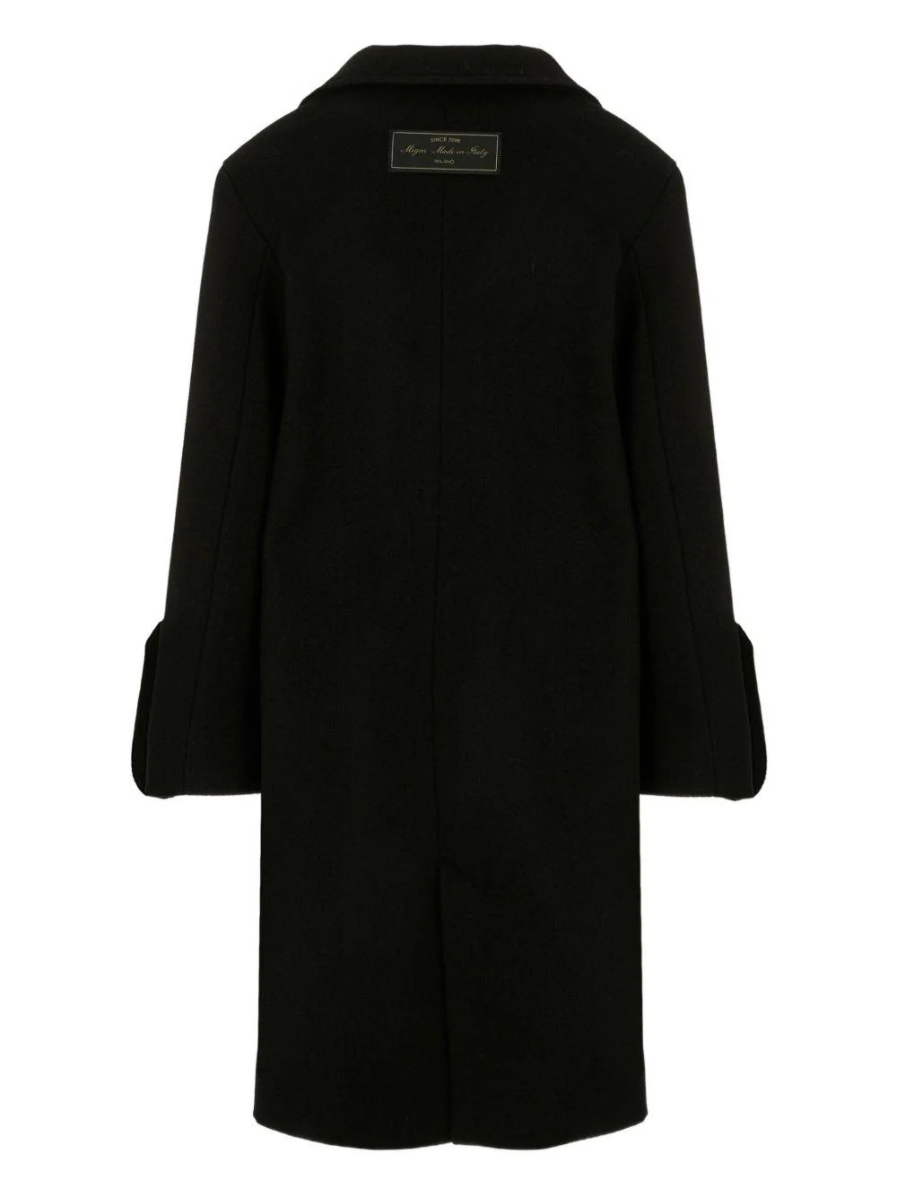Cappotto per bambina MSGM Kids nero con polsini svasati - Image 2