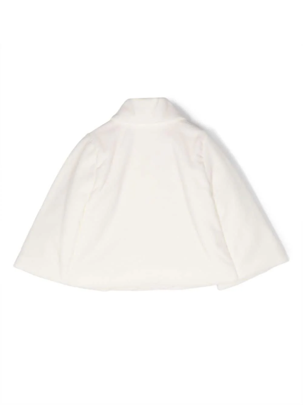 Cappotto per neonata Jesurum Baby bianco in doppiopetto in finta pelliccia - Image 2
