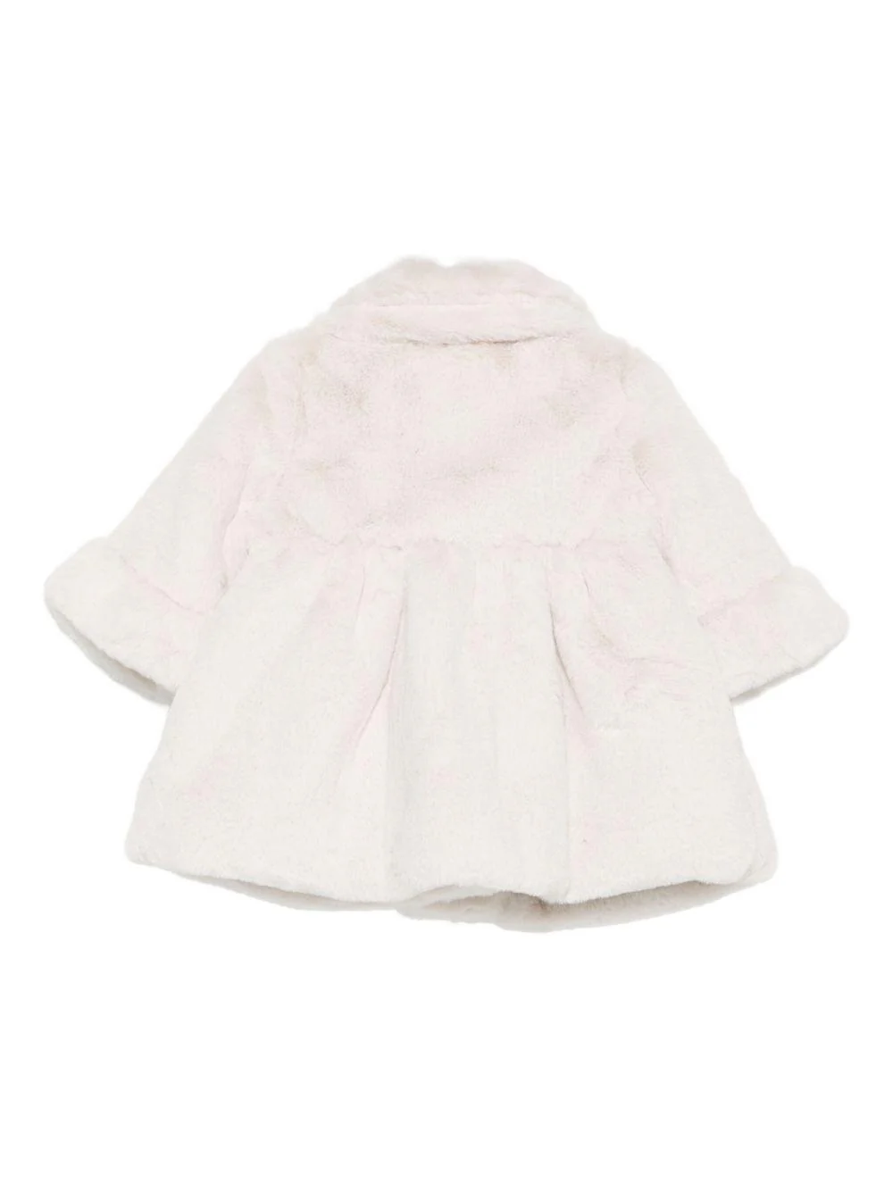 Cappotto per neonata La Stupenderia beige con colletto alla Peter Pan - Image 3