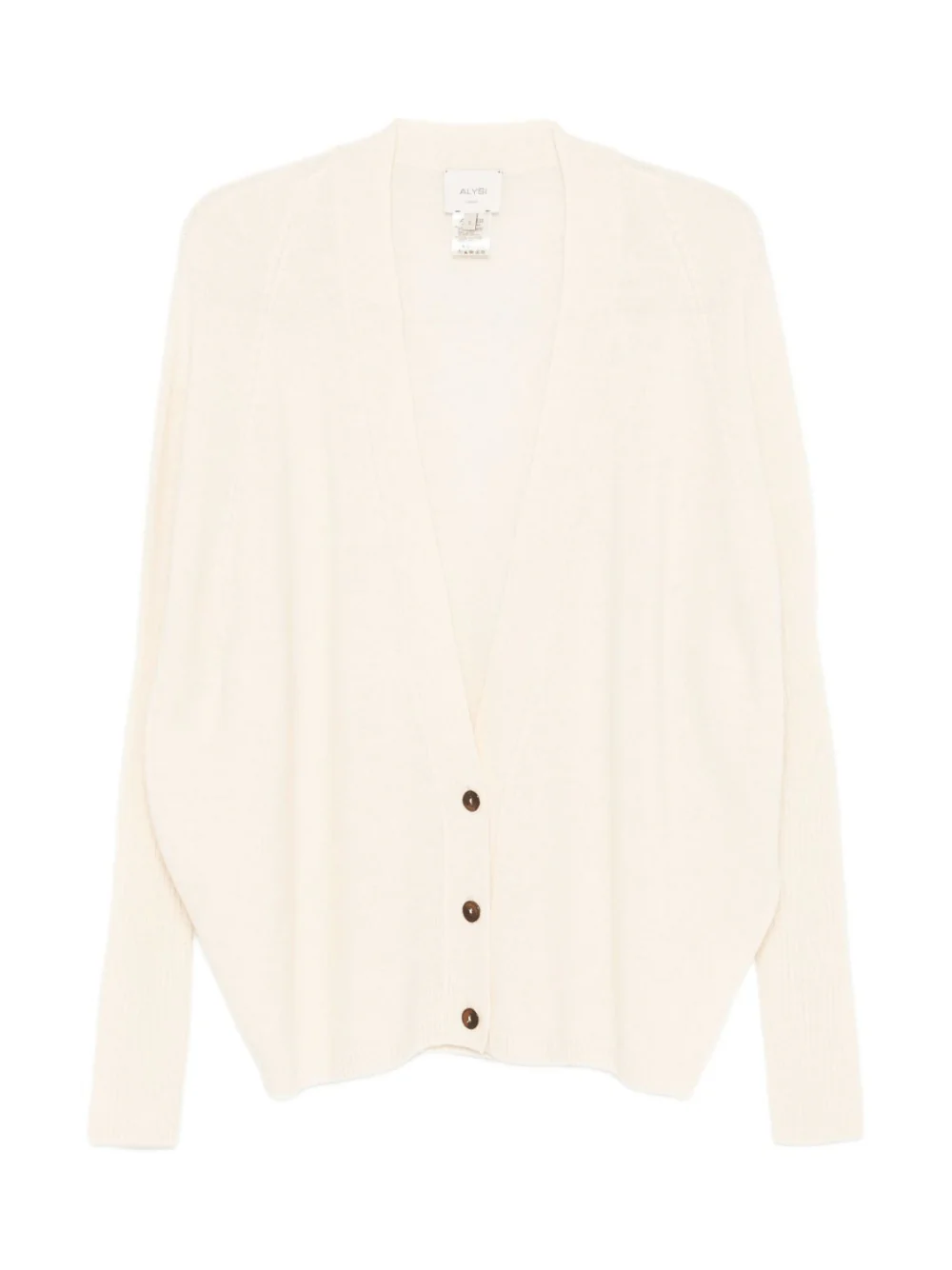Cardigan per donna ALYSI bianco con scollo a V