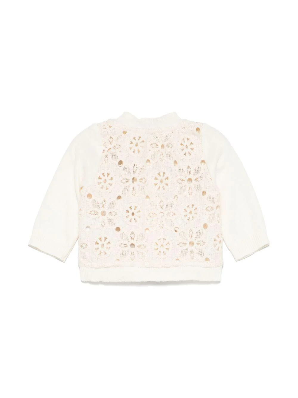 Cardigan per neonata JESURUM BABY Dora beige con maniche lunghe - Image 2