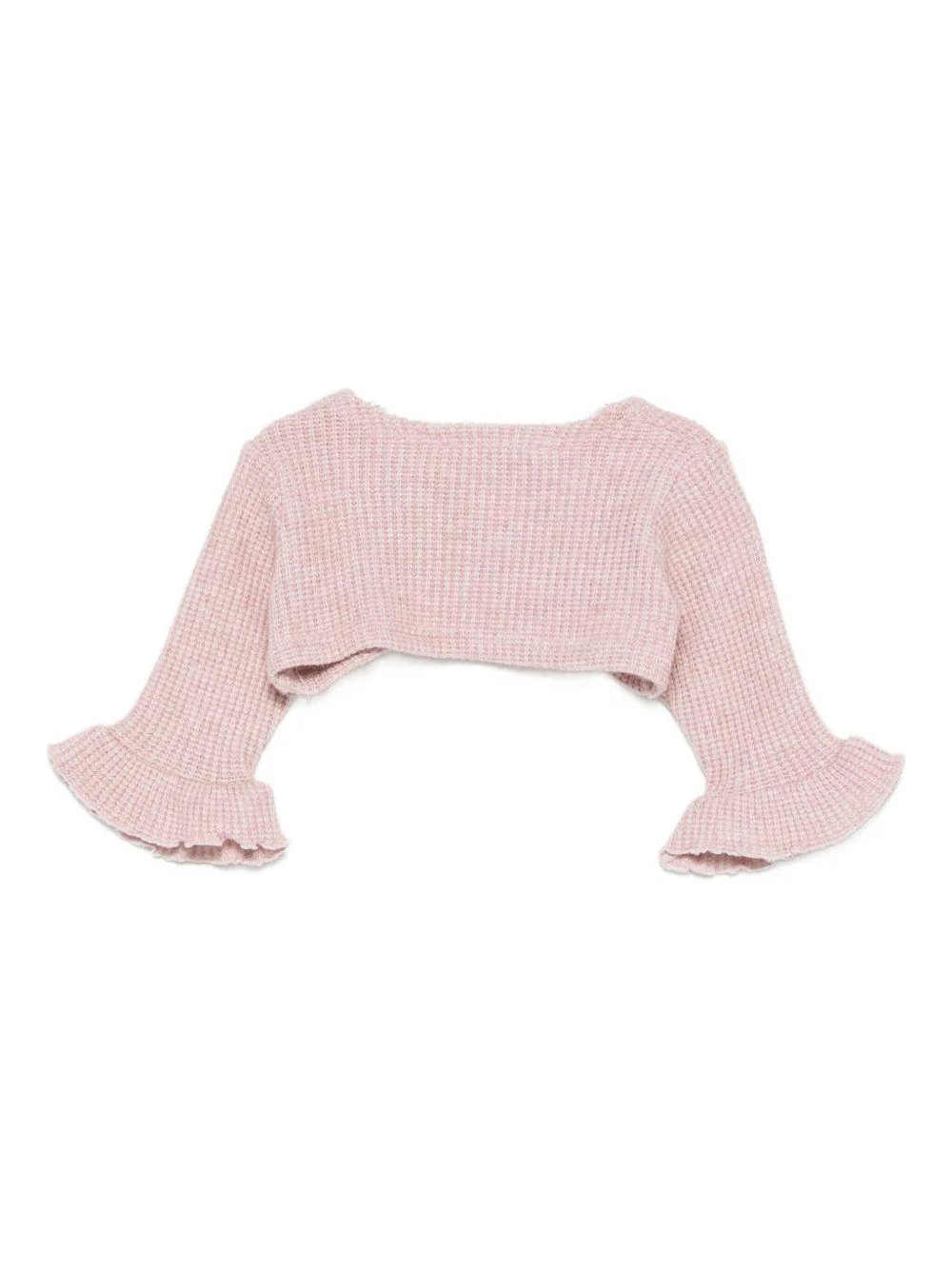 Cardigan per neonata La Stupenderia rosa con dettagli arricciati - Image 2