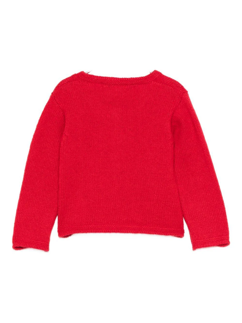 Cardigan per neonata Mariella Ferrari rossa con bottoni - Image 2