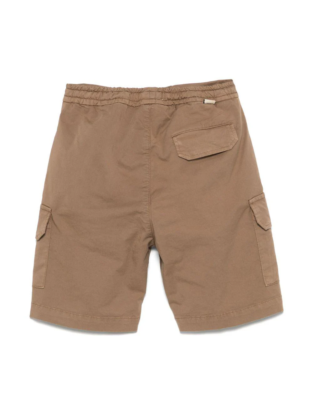 Cargo corti per bambino Paolo Pecora Kids marrone con due tasche laterali oblique - Image 3