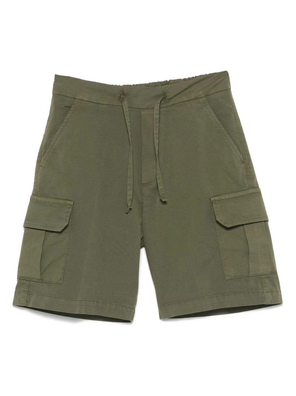 Cargo corti per bambino Paolo Pecora Kids verde con due tasche laterali oblique