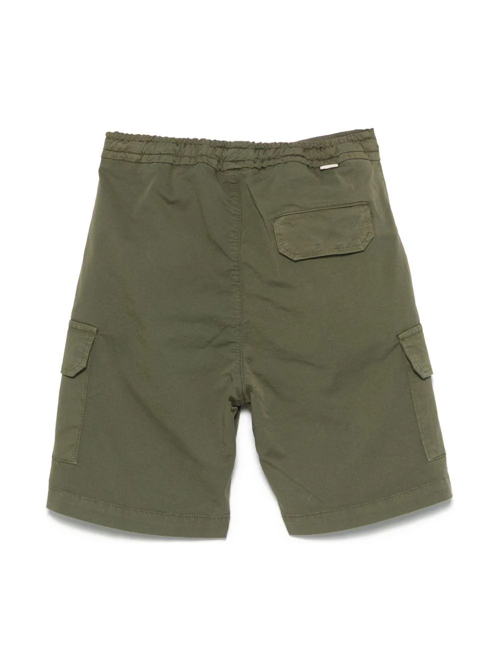 Cargo corti per bambino Paolo Pecora Kids verde con due tasche laterali oblique - Image 2