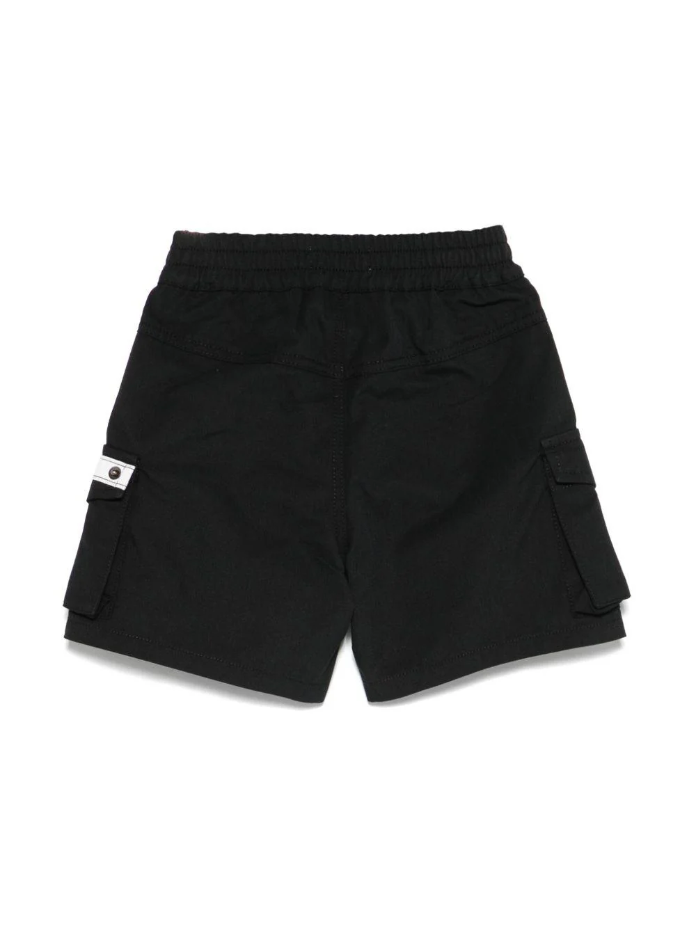 Cargo corti per neonato Moschino Kids nero con applicazione - Image 3