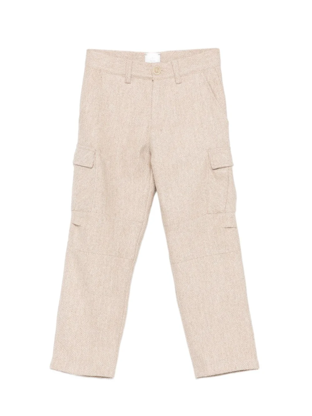 Cargo per bambino Eleventy Kids beige con motivo pied-de-poule