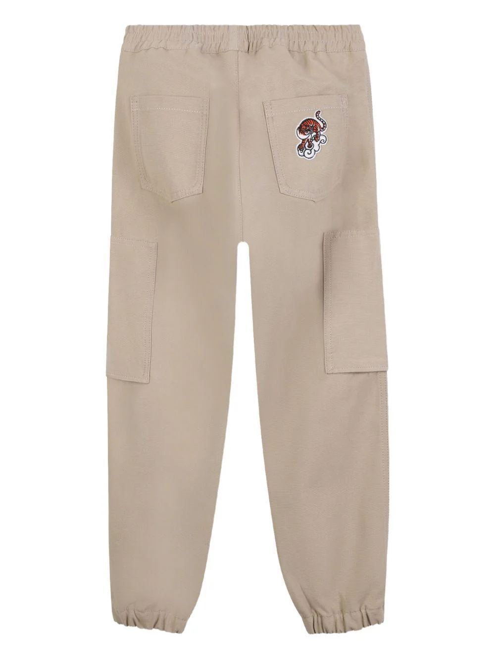 Cargo per bambino Kenzo Kids beige con tasche cargo laterali - Image 2