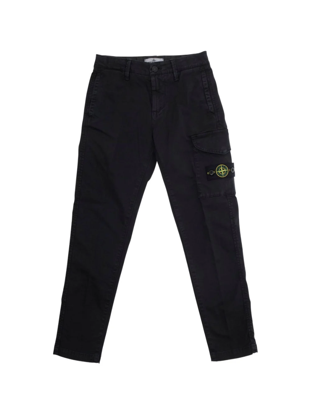 Cargo per bambino Stone Island Junior nero con tasche