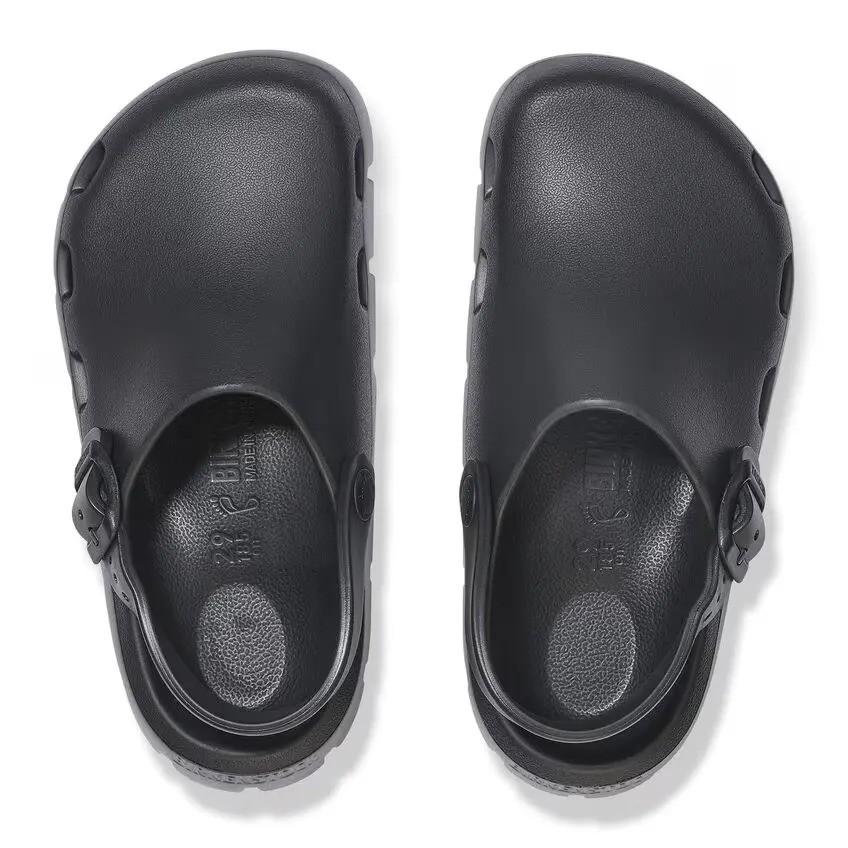 Ciabatta per bambino Birkenstock Kids nero con cinturino posteriore - Image 3