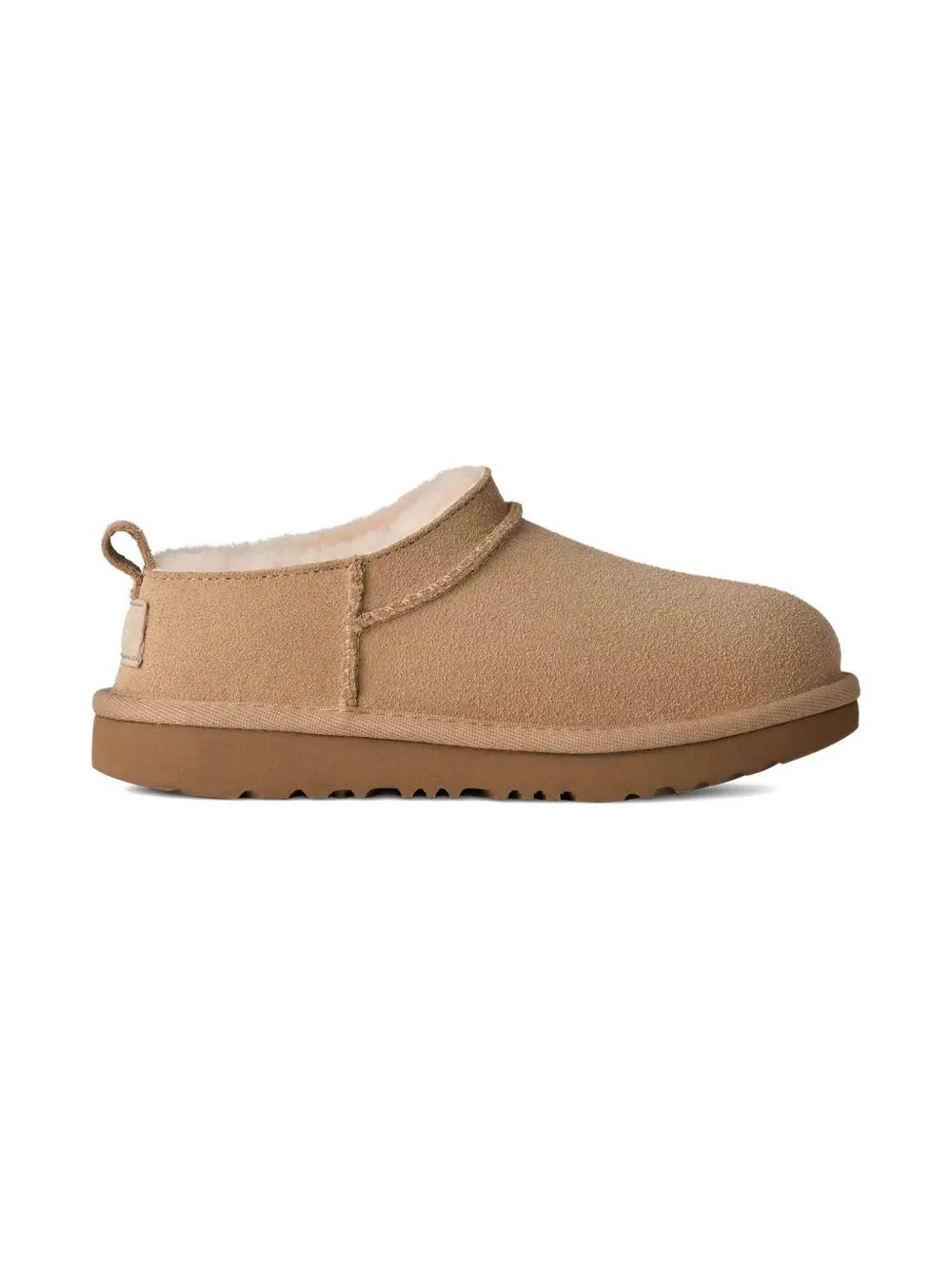 Ciabatte Classic Micro per bambina UGG Kids beige con design slip-on - Image 3