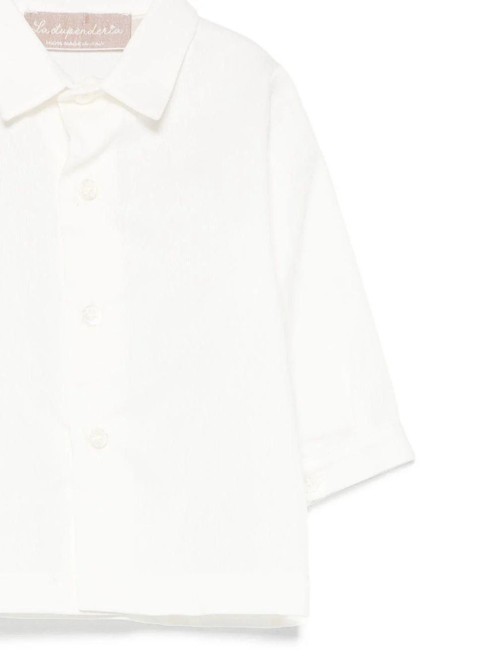 Completo camicia e pantaloncini per neonato La Stupenderia azzurro con motivo a quadri - Image 3