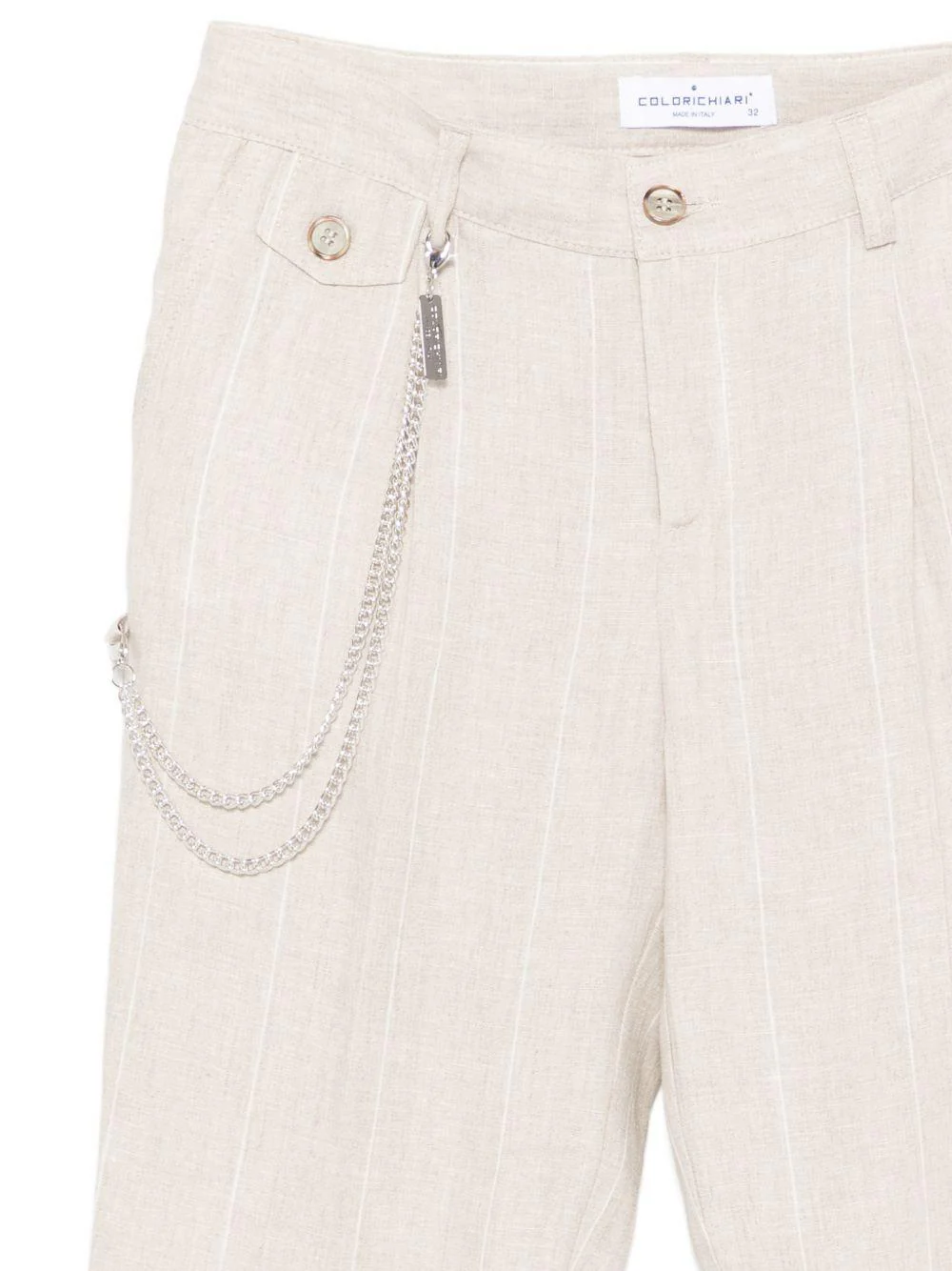 Completo per bambino Colorichiari beige con motivo gessato (5 pezzi) - Image 2