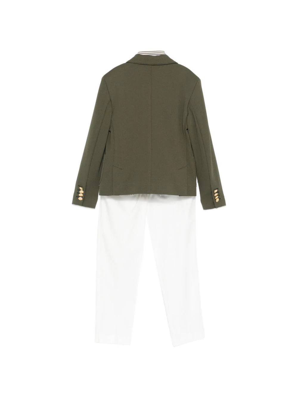 Completo per bambino Colorichiari verde con revers a punta - Image 2