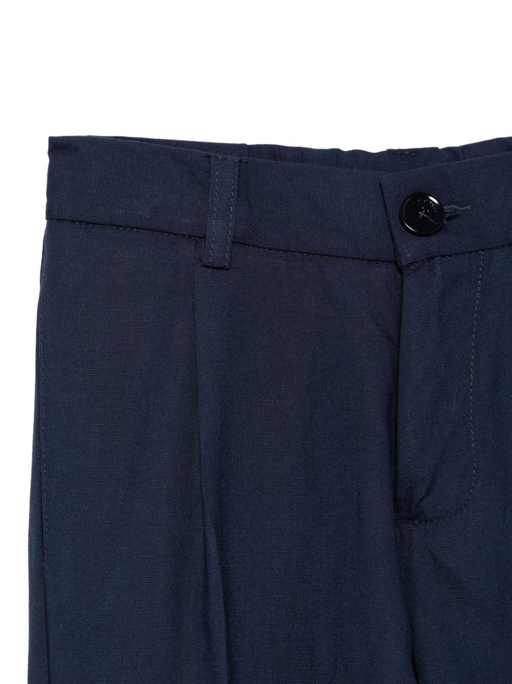 Completo per bambino Paolo Pecora Kids blu modello monopetto - Image 3
