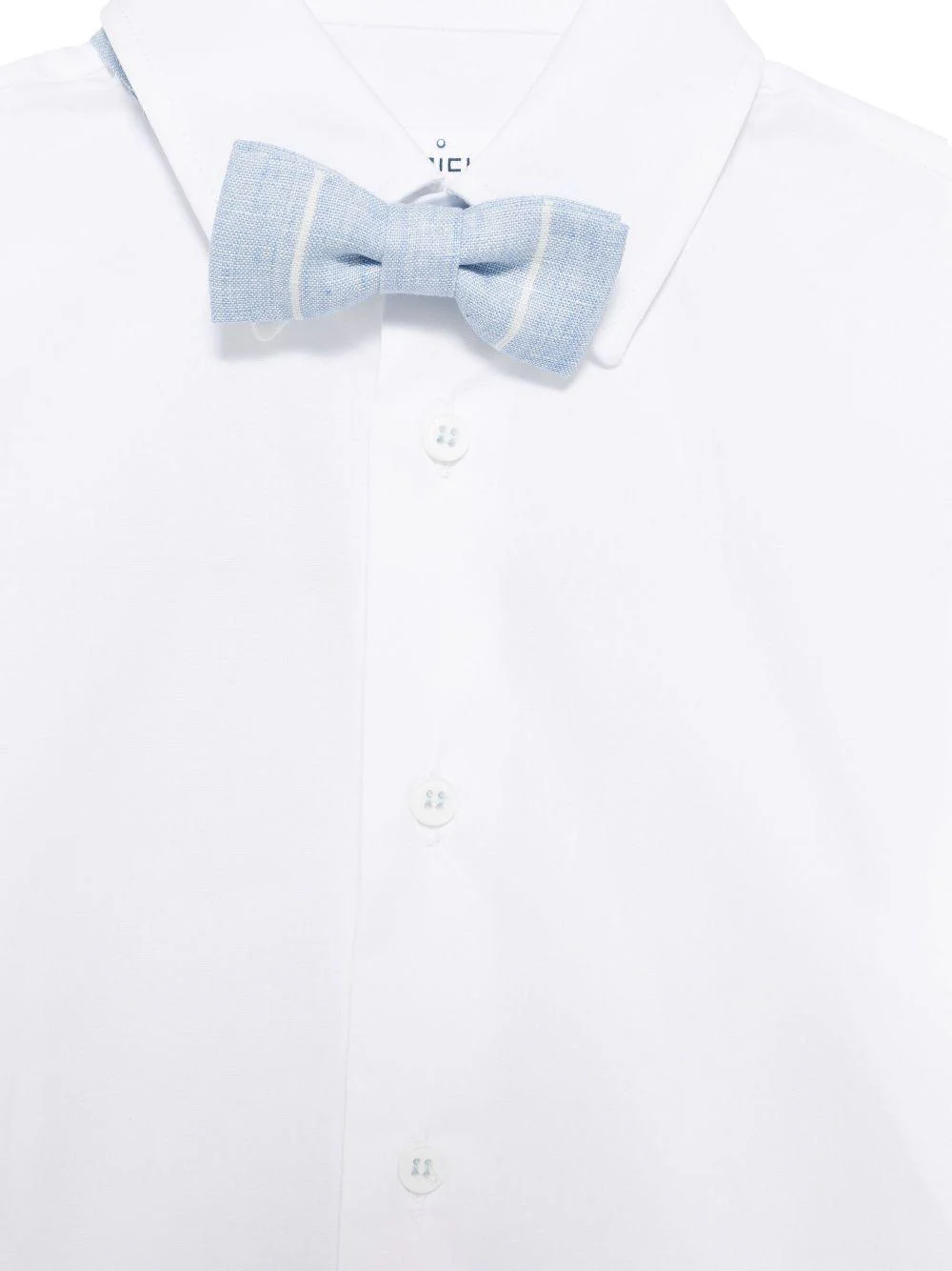 Completo tre pezzi per bambino Colorichiari azzurro con rinifitura a righe - Image 3
