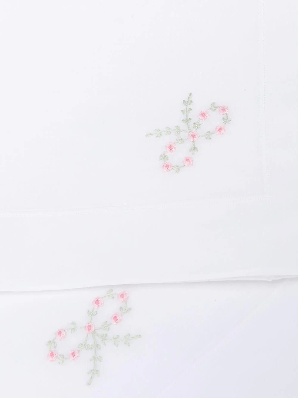 Coperta per neonati Mariella Ferrari bianca con ricamo - Image 2