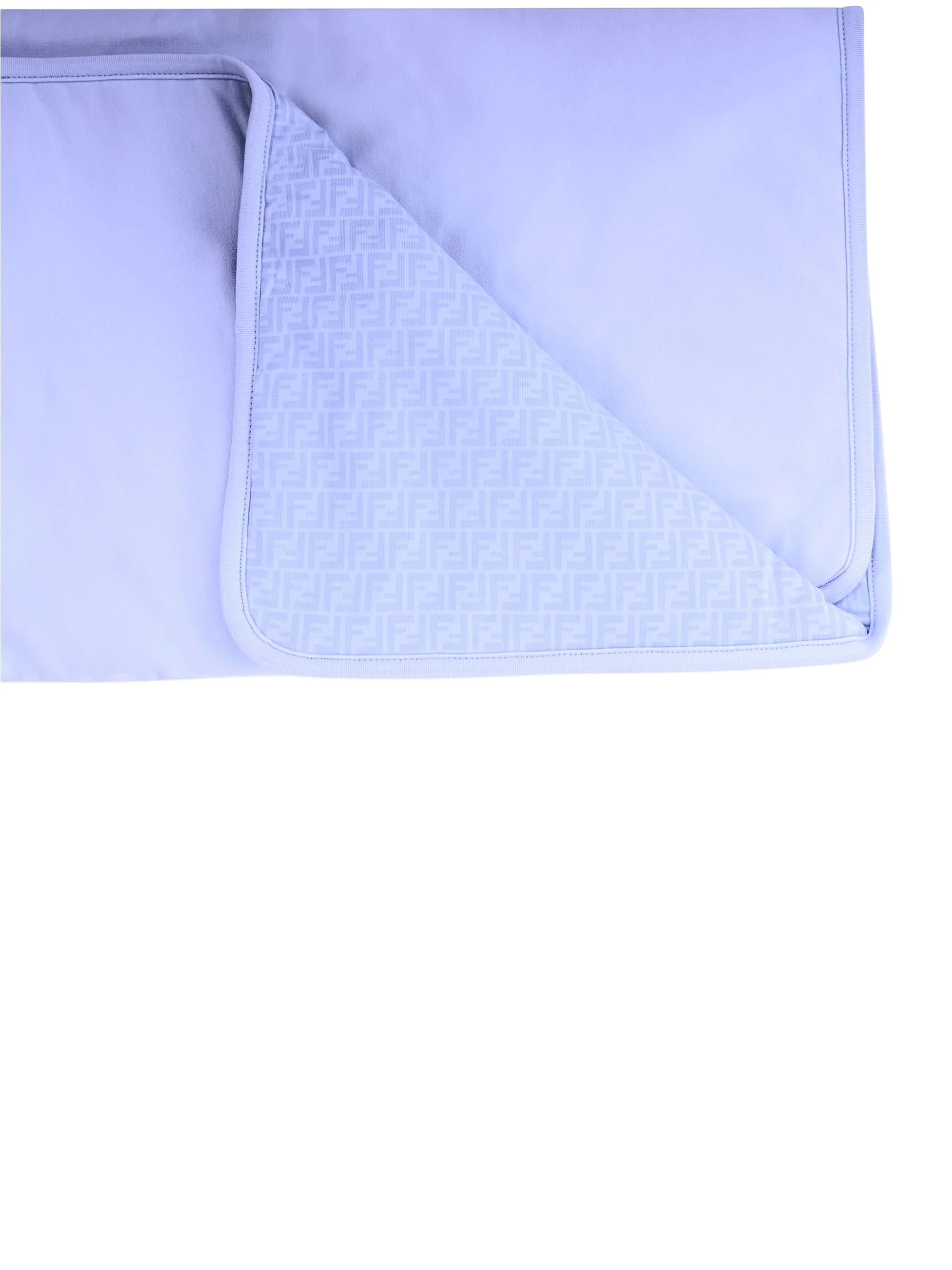 Coperta per neonato Fendi Kids azzurra con stampa Cavallino Fendi - Image 3
