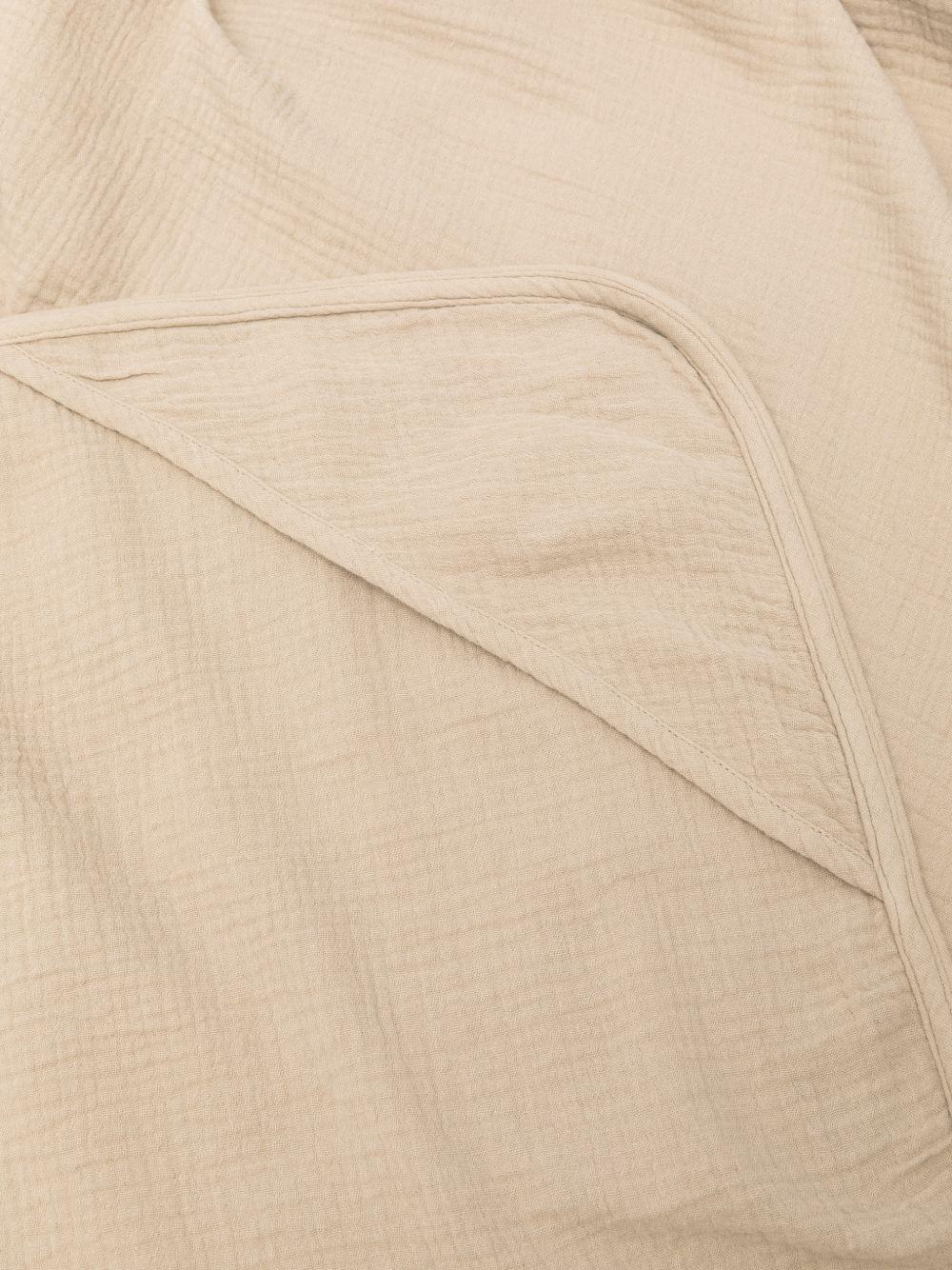 Coperta Plokie per neonati Donsje beige con ricamo orsetto - Image 3