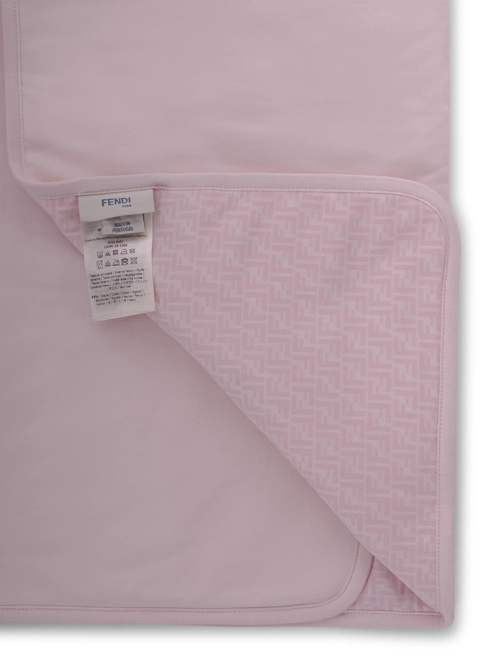 Copertina per neonata Fendi Kids rosa con stampa cavallino Fendi - Image 4