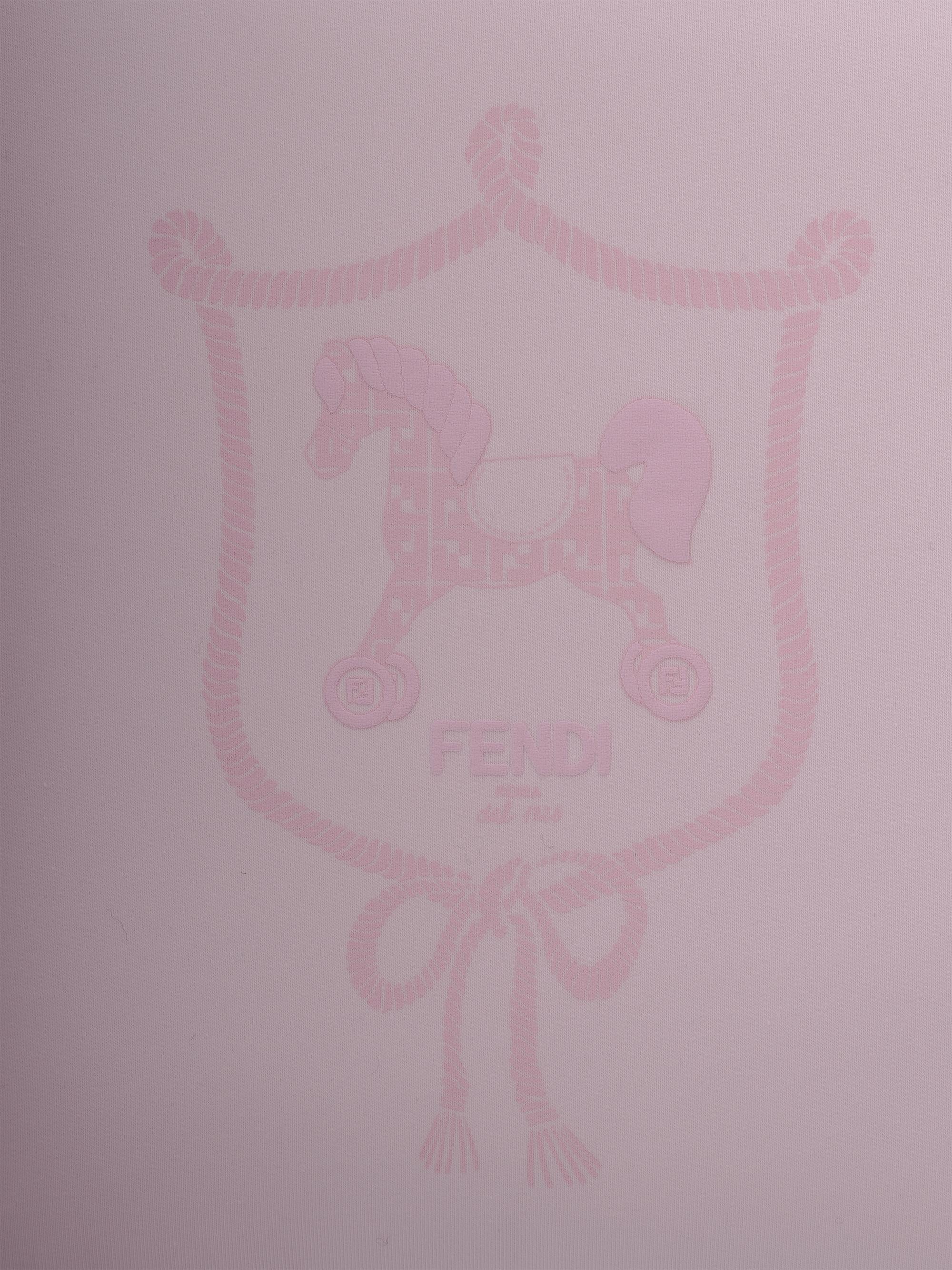 Copertina per neonata Fendi Kids rosa con stampa cavallino Fendi - Image 6