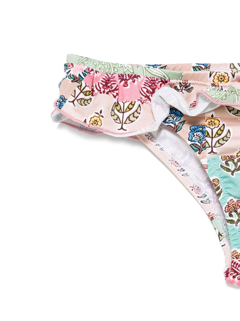 Costume da bagno per bambina MC2 Saint Barth Kids multicolore a fiori - Image 2