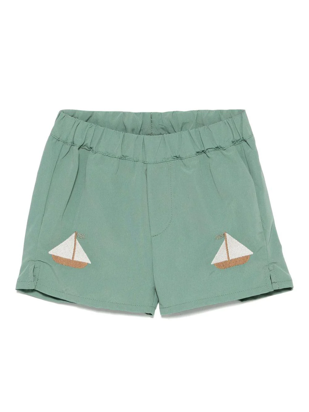 Costume da bagno per neonato Donsje Mees verde con ricamo