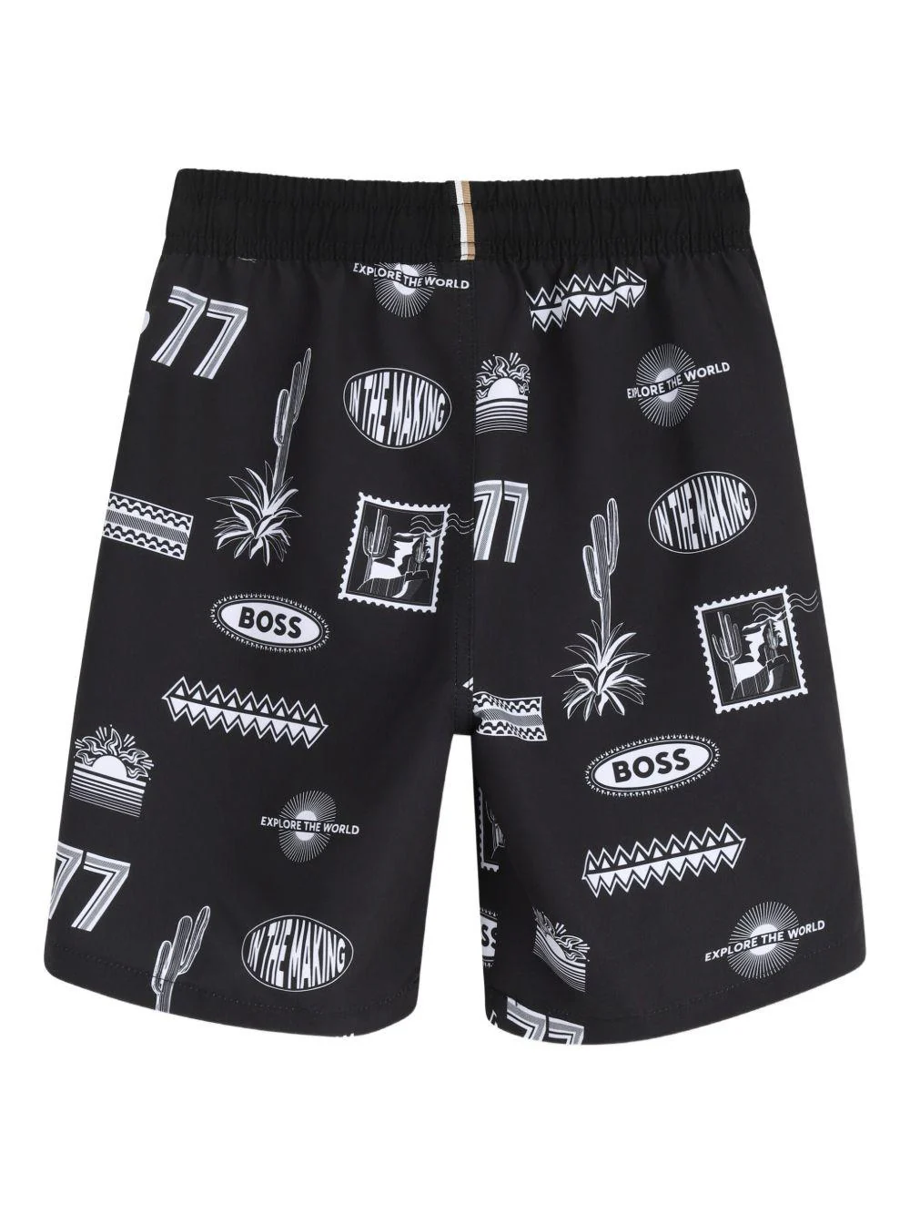 Costume per bambino Boss Kids nero con stampa grafica all-over - Image 2