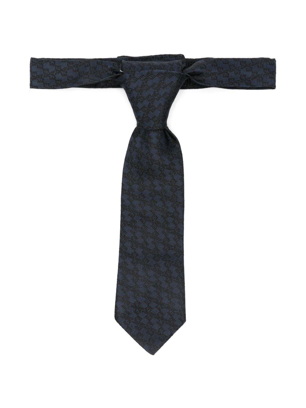 Cravatta per bambino Emporio Armani Kids blu con motivo aquila