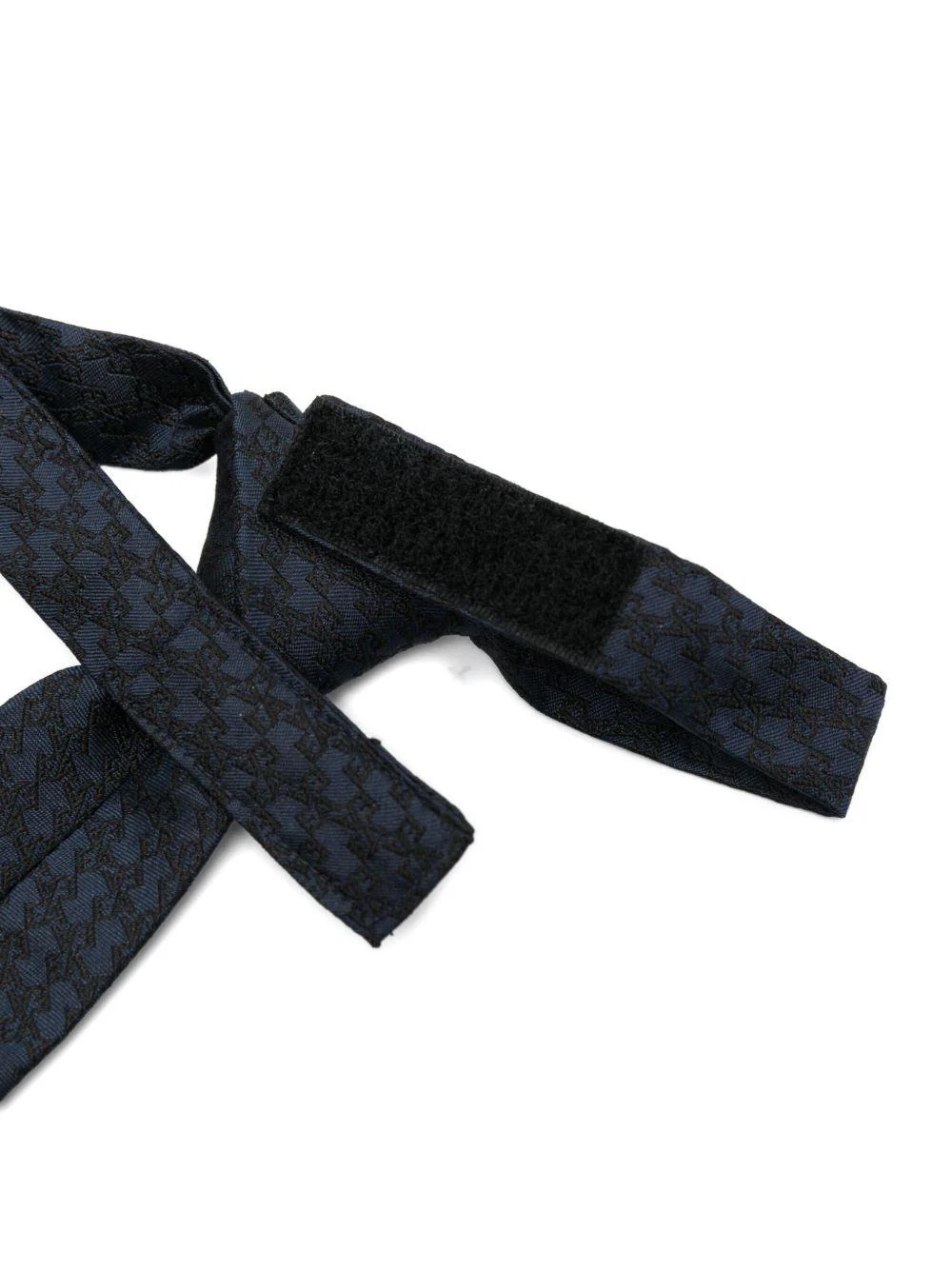 Cravatta per bambino Emporio Armani Kids blu con motivo aquila - Image 2