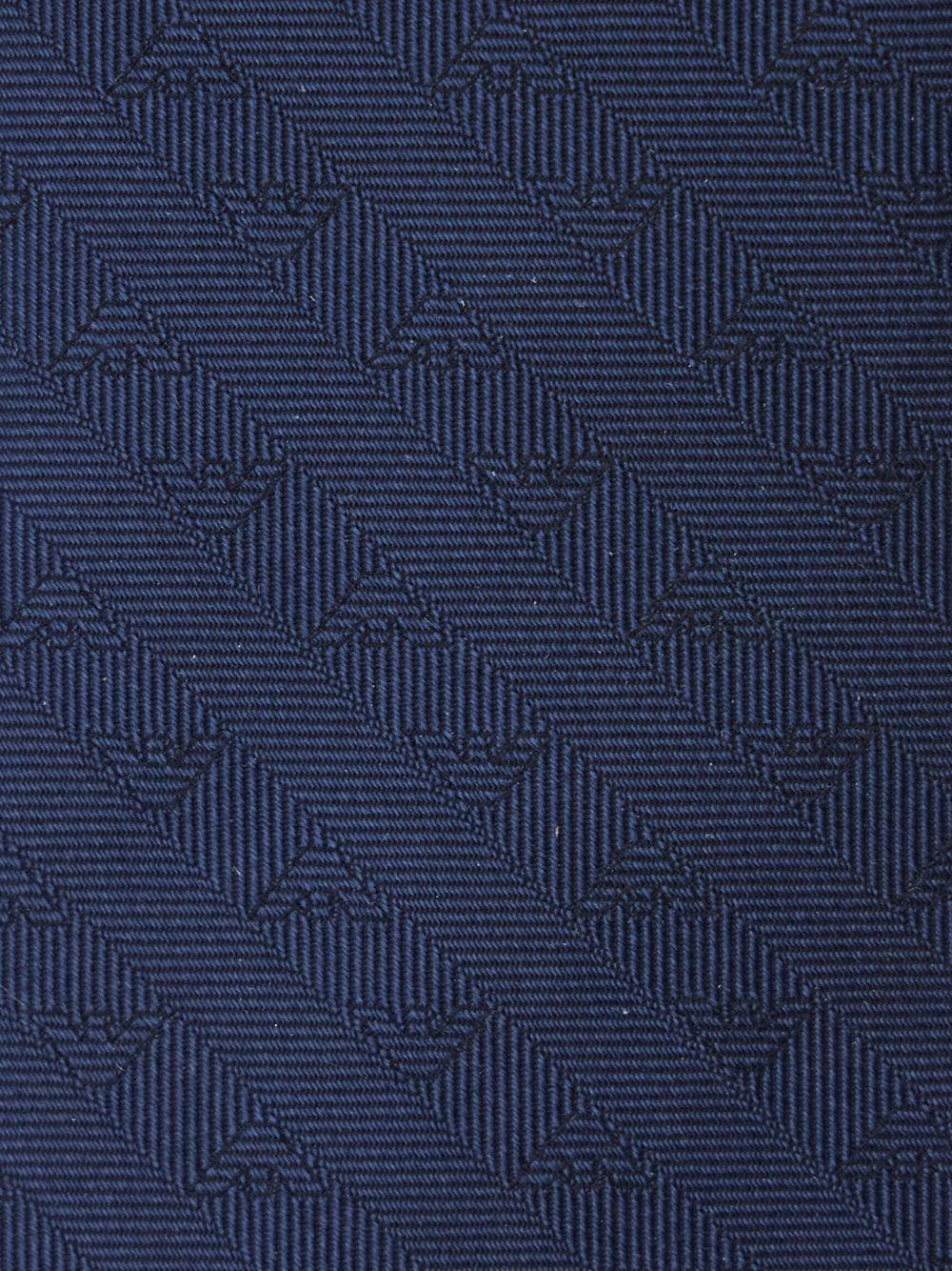 Cravatta per bambino Emporio Armani kids blu con stampa logo - Image 2