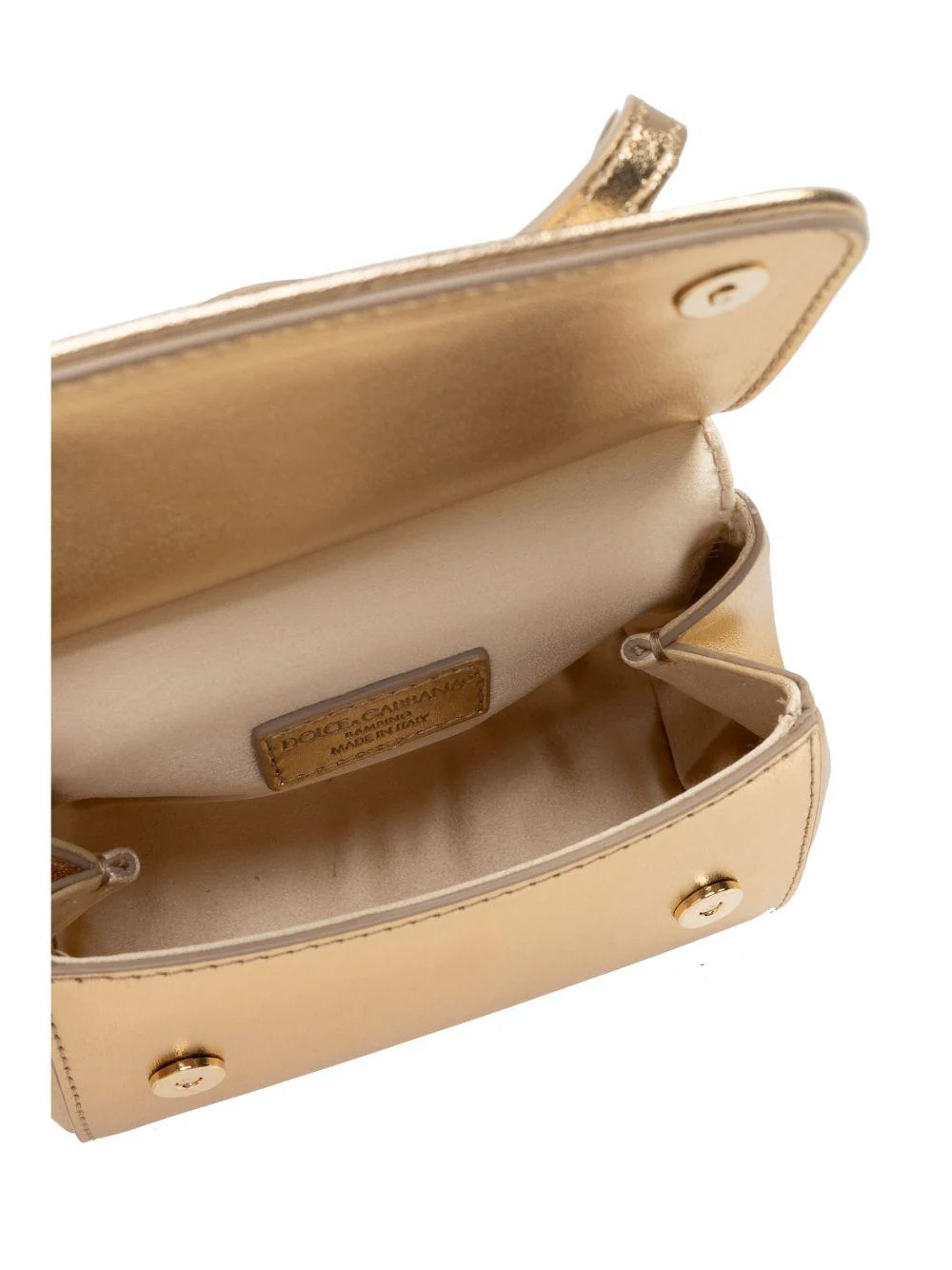 Borsa tote Sicily mini per bambina Dolce & Gabbana Kids color oro metallizzata - Image 9