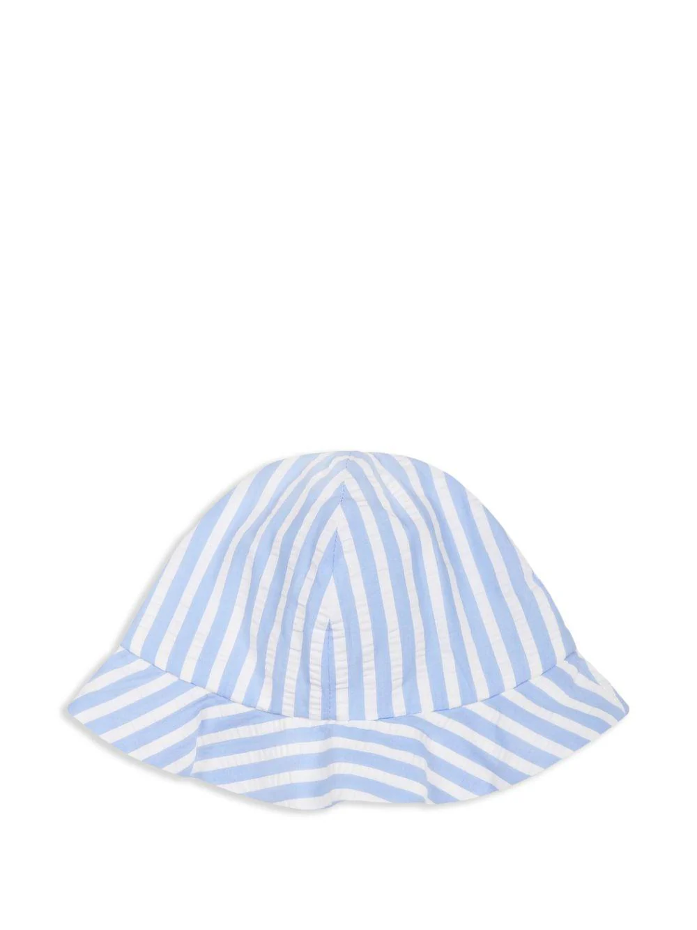 Cappello bucket con ricamo per neonata Dolce & Gabbana Kids azzurro con tesa stretta e bassa - Image 2