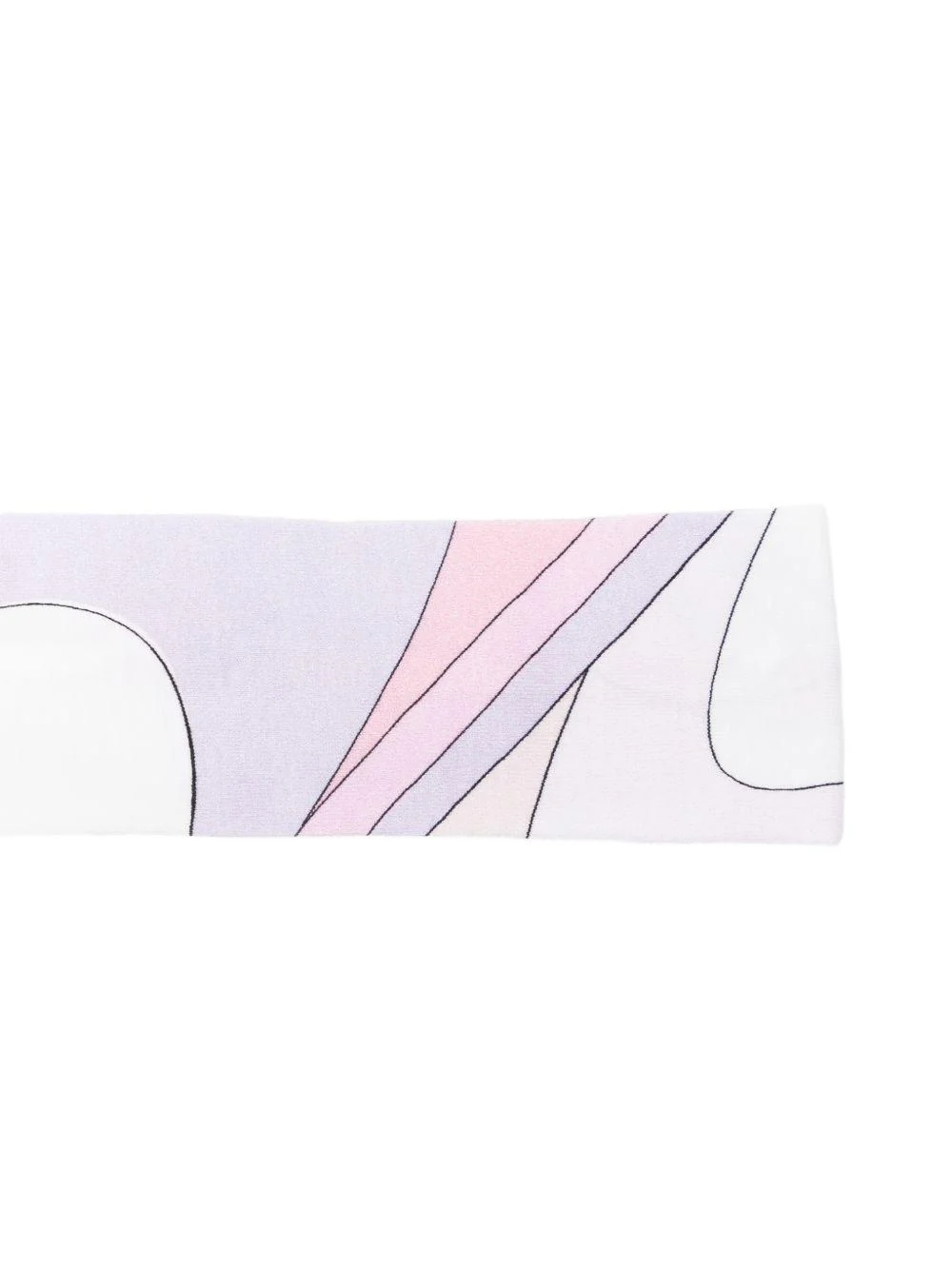 Fascia per neonata Emilio Pucci Junior bianco con stampa astratta - Image 2