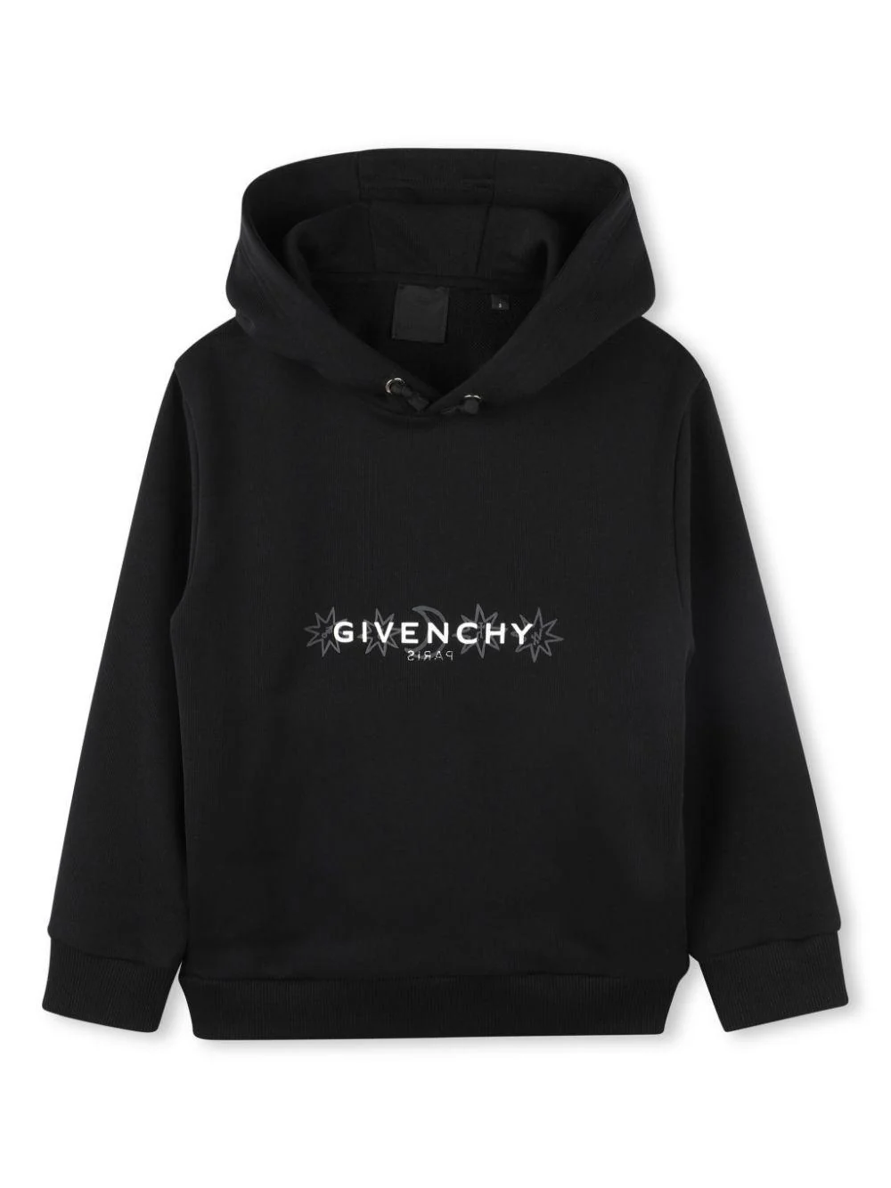 Felpa con cappuccio per bambino Givenchy Kids nero con stampa grafica