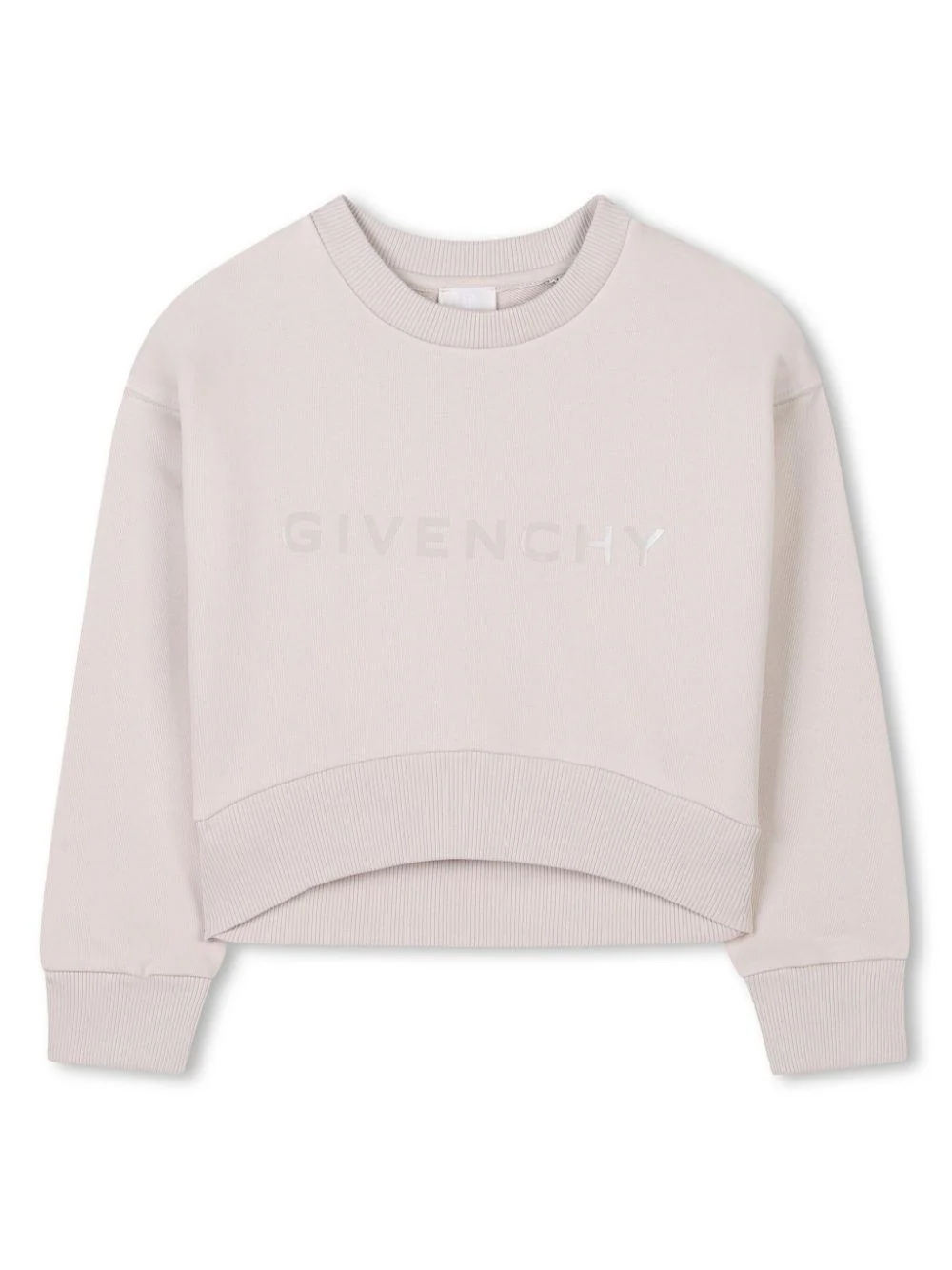 Felpa con stampa per bambino Givenchy Kids bianco con stampa logo sul davanti