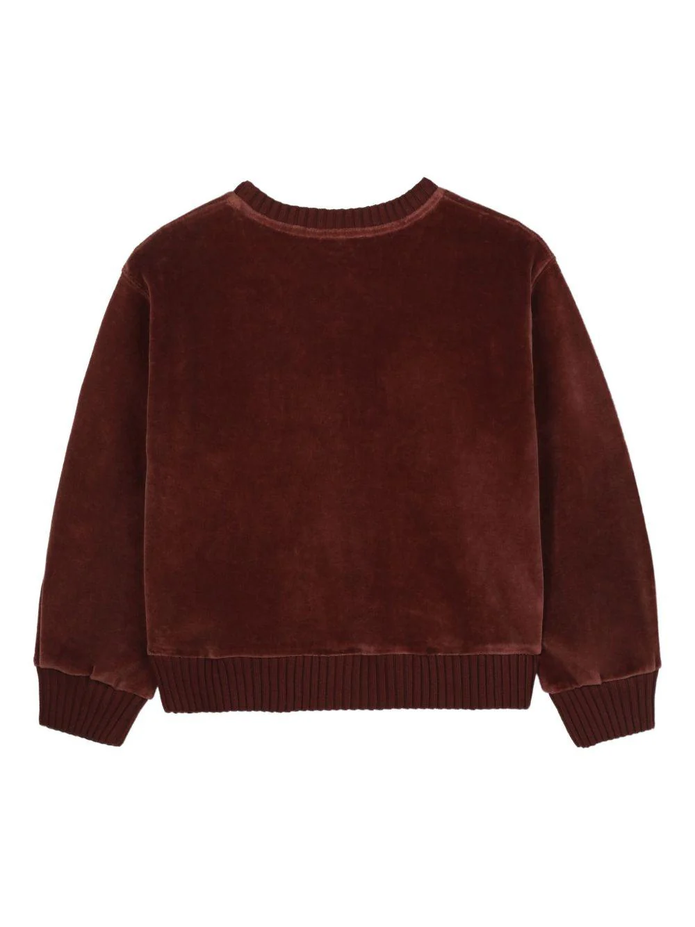 Felpa per bambina Chloé Kids rosso con logo ricamato - Image 2