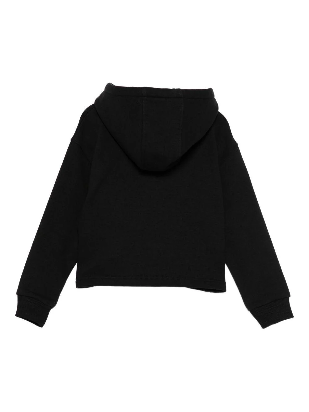 Felpa per bambina Givenchy Kids nera con cappuccio e strass - Image 2