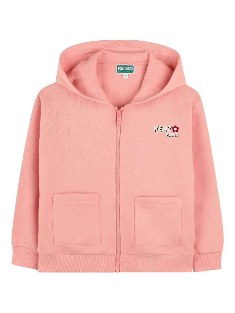 Felpa per bambina Kenzo Kids rosa con cappuccio