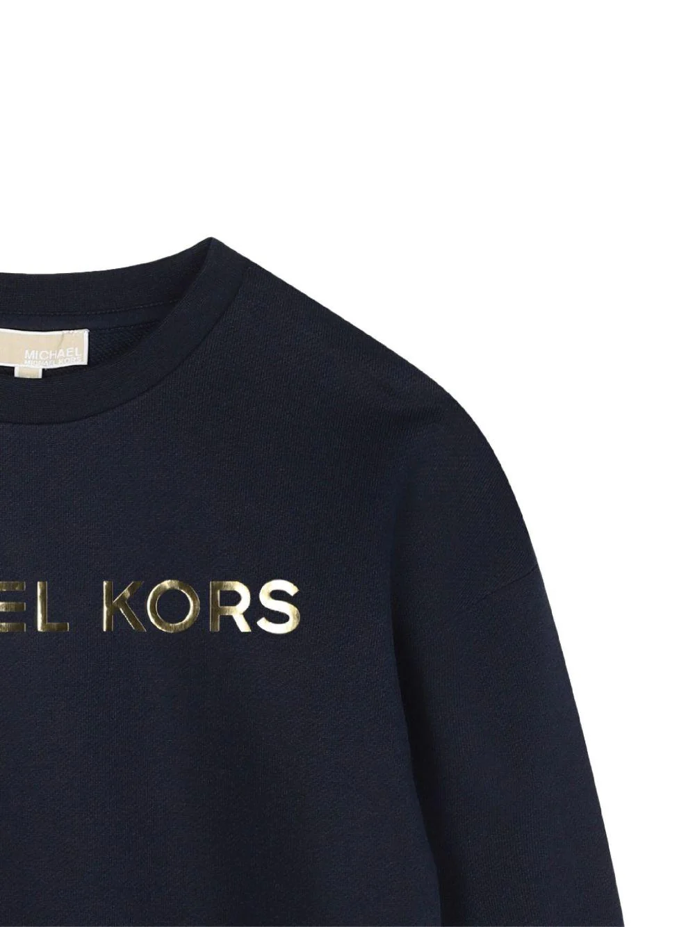 Felpa per bambina Michael Kors Kids blu con stampa logo - Image 2