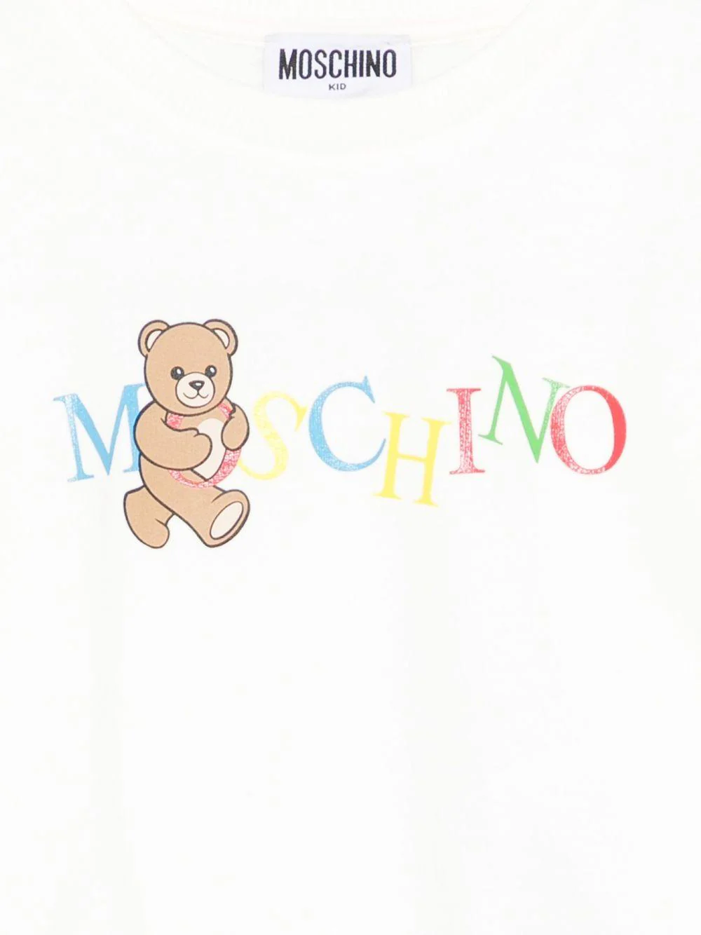Felpa per bambina Moschino Kids bianca con ruches - Image 3