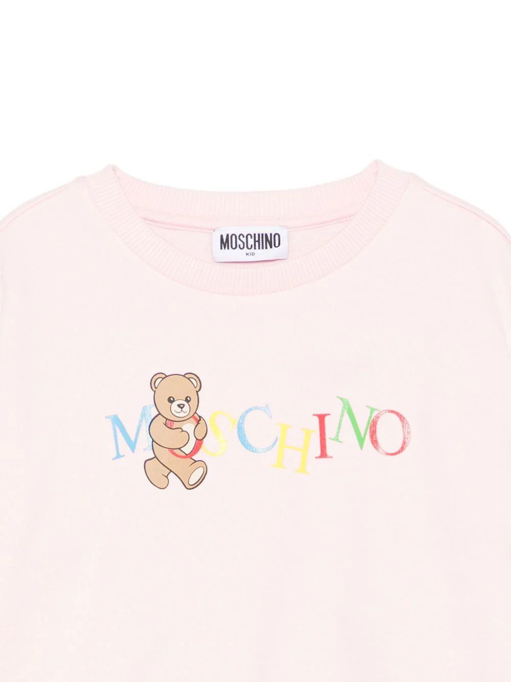 Felpa per bambina Moschino Kids rosa con ruches - Image 3