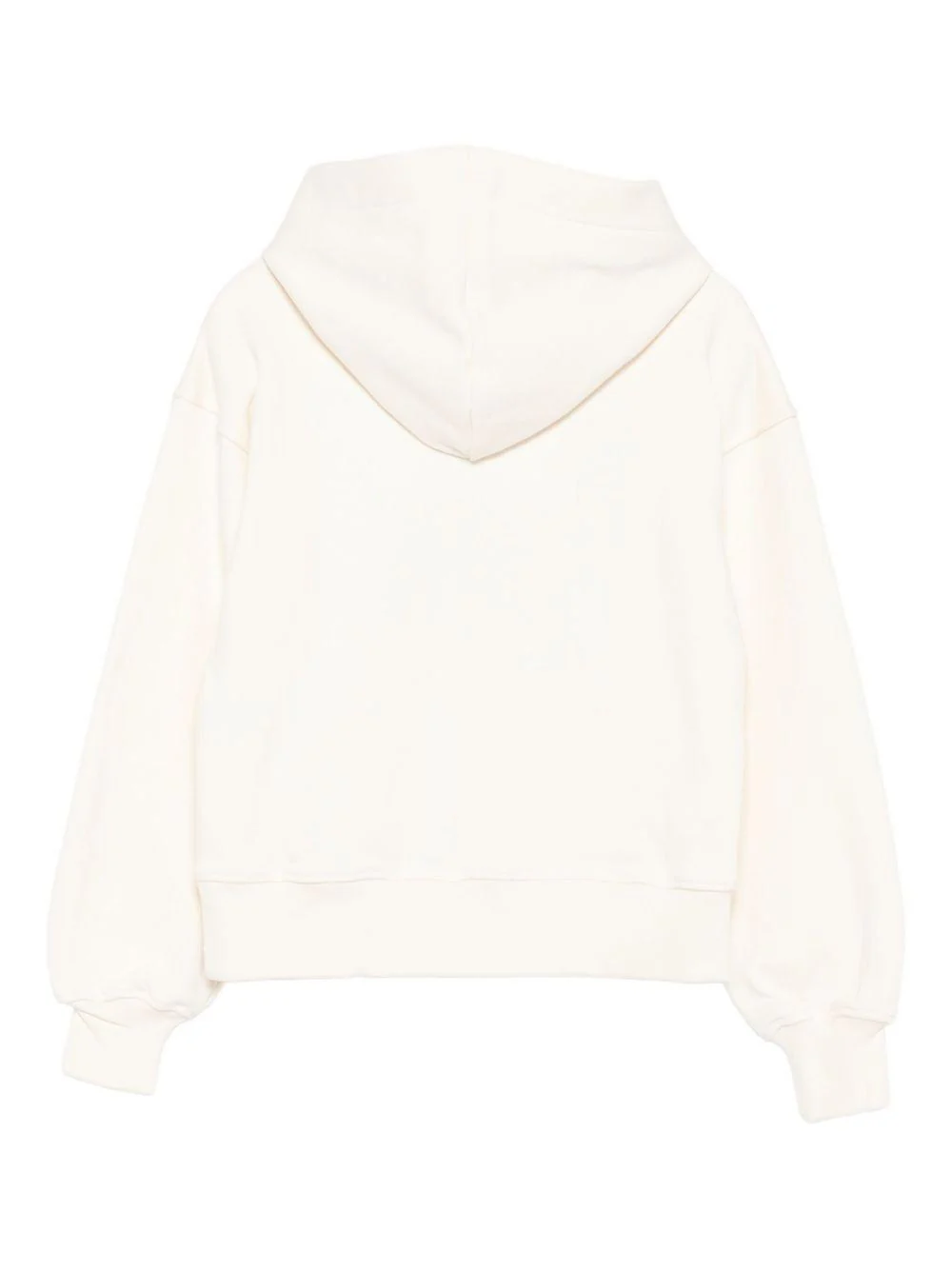 Felpa per bambina MSGM Kids bianca con cappuccio classico - Image 2