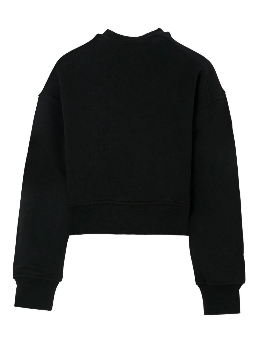Felpa per bambina MSGM Kids nero con logo leopardato - Image 3